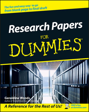 Research Papers For Dummies (0764554263) cover image