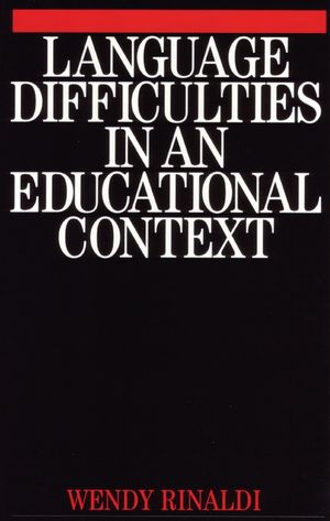 Language Difficulties in an Educational Context (1861561563) cover image
