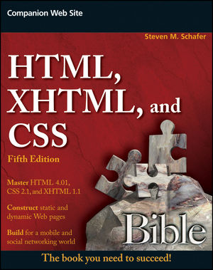 HTML, XHTML, and CSS Bible, 5th Edition (0470523964) cover image