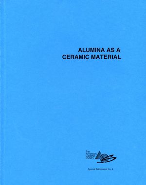 Alumina as a Ceramic Material (0916094464) cover image