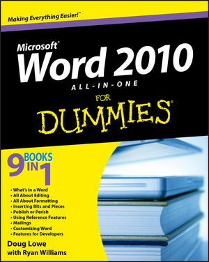 Word 2010 All-in-One For Dummies (0470487666) cover image