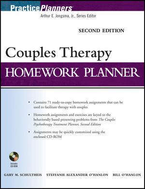 Couples Therapy Homework Planner, 2nd Edition (0470522666) cover image
