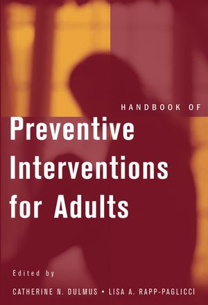 Handbook of Preventive Interventions for Adults (0471713066) cover image