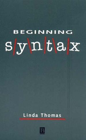 Beginning Syntax (0631188266) cover image