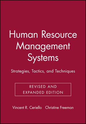 Human Resource Management Systems: Strategies, Tactics, and Techniques, Revised and Expanded Edition (0787945366) cover image