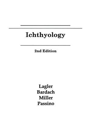 Ichthyology, 2nd Edition (0471511668) cover image