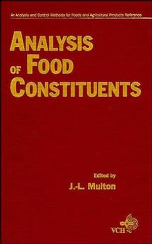 Analysis of Food Constituents (0471189669) cover image