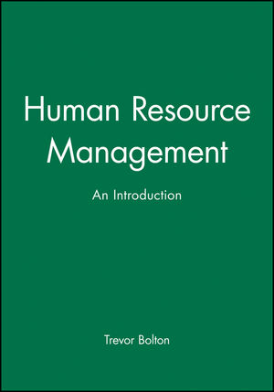 Human Resource Management: An Introduction (0631196269) cover image