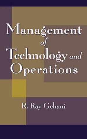 Management of Technology and Operations (047117906X) cover image