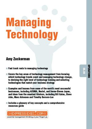 Technology Management: Operations 06.08 (1841122270) cover image