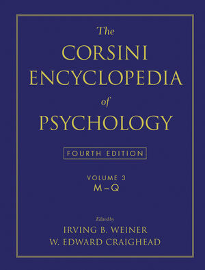 The Corsini Encyclopedia of Psychology, Volume 3, 4th Edition (0470170271) cover image