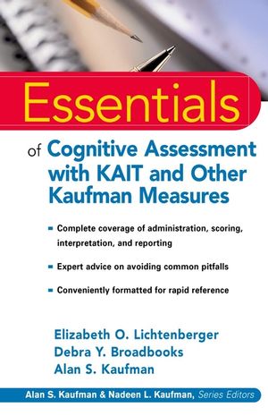 Essentials of Cognitive Assessment with KAIT and Other Kaufman Measures (0471383171) cover image