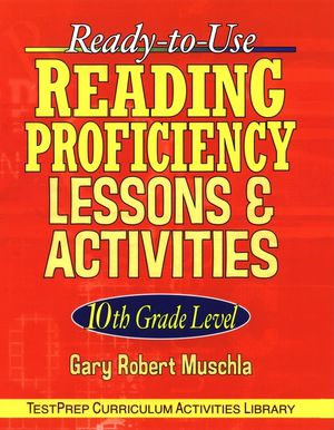 Ready-to-Use Reading Proficiency Lessons and Activities: 10th Grade Level (0787965871) cover image
