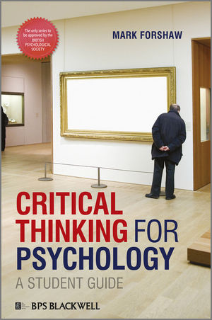 Critical Thinking For Psychology: A Student Guide (1405191171) cover image