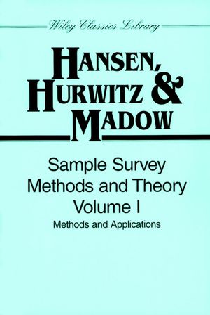 Sample Survey Methods and Theory, Volume 1: Methods and Applications (0471309672) cover image