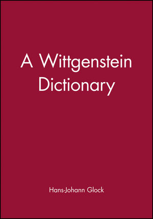 A Wittgenstein Dictionary (0631185372) cover image