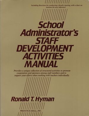 School Administrator's Staff Development Activities Manual (0137926073) cover image