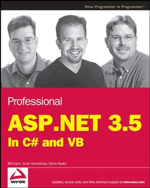 Professional ASP.NET 3.5: In C# and VB (0470187573) cover image