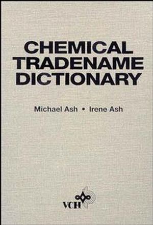 Chemical Tradename Dictionary (0471188573) cover image