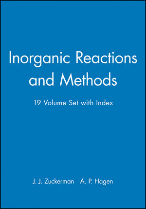 Inorganic Reactions and Methods, Volumes 1 - 19, Index Parts 1 & 2, Set (0471328375) cover image