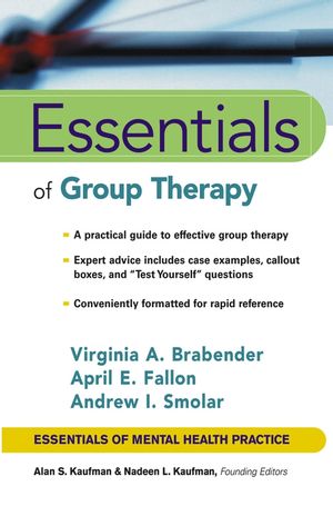 Essentials of Group Therapy (0471671576) cover image