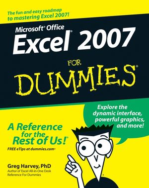 Excel 2007 For Dummies (0470037377) cover image