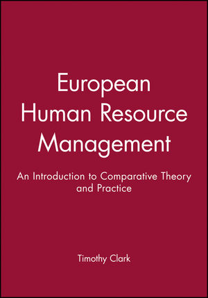 European Human Resource Management: An Introduction to Comparative Theory and Practice (0631193677) cover image