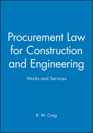 Procurement Law for Construction and Engineering: Works and Services (0632049278) cover image