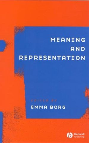 Meaning and Representation (0631235779) cover image