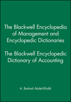 The Blackwell Encyclopedic Dictionary of Accounting (063121187X) cover image