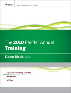 The 2010 Pfeiffer Annual: Training (0470497580) cover image