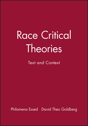 Race Critical Theories: Text and Context (0631214380) cover image