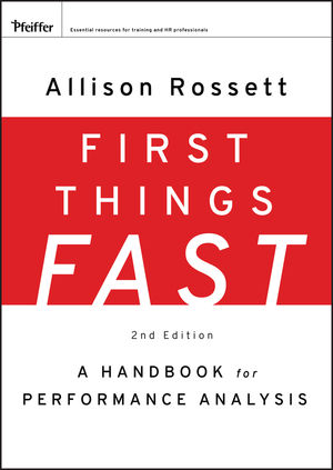 First Things Fast: A Handbook for Performance Analysis, 2nd Edition (0787988480) cover image