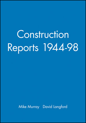 Construction Reports 1944-98 (0632059281) cover image