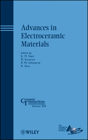 Advances in Electroceramic Materials (0470528982) cover image