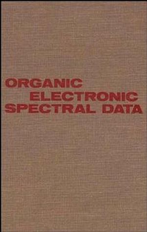 Organic Electronic Spectral Data, Volume 28, 1986 (0471585882) cover image