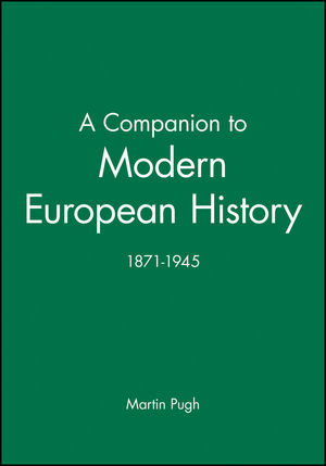 A Companion to Modern European History: 1871-1945 (0631192182) cover image