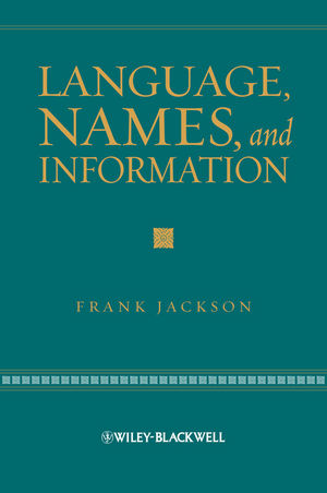 Language, Names, and Information (1405161582) cover image