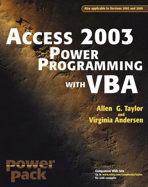 Access2003 Power Programming with VBA (0764525883) cover image
