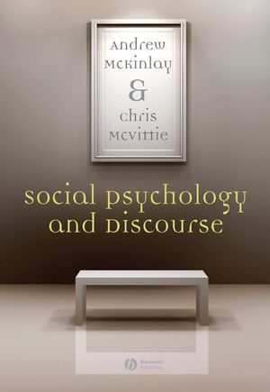 Social Psychology and Discourse (1405146583) cover image