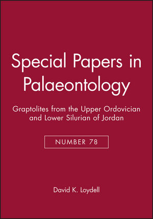 Special Papers in Palaeontology, Number 78, Graptolites from the Upper Ordovician and Lower Silurian of Jordan (1405179783) cover image