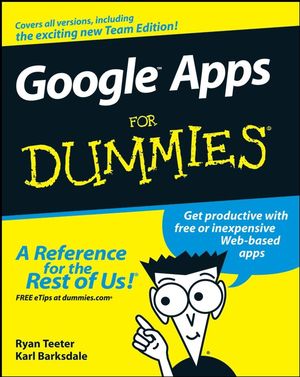 Google Apps For Dummies (0470189584) cover image