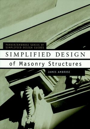 Simplified Design of Masonry Structures (0471179884) cover image