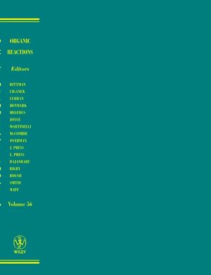 Organic Reactions, Volume 56 (0471395684) cover image