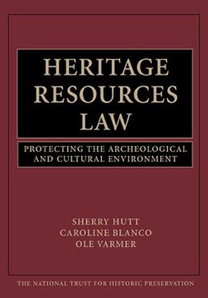 Heritage Resources Law: Protecting the Archeological and Cultural Environment (0471251585) cover image