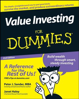 Value Investing For Dummies, 2nd Edition (1118052285) cover image