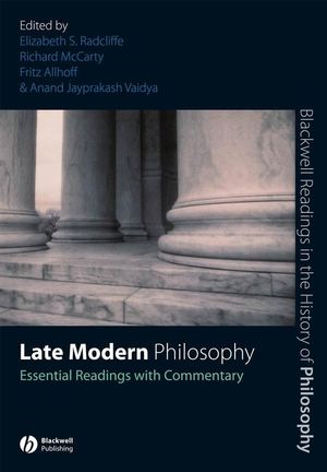 Late Modern Philosophy: Essential Readings with Commentary (1405146885) cover image