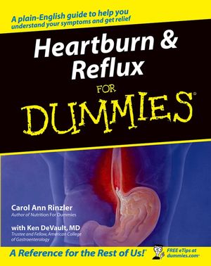 Heartburn and Reflux For Dummies (0764556886) cover image