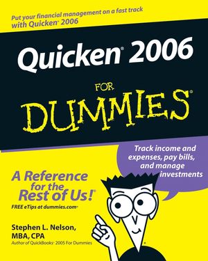 Quicken 2006 For Dummies (0764596586) cover image