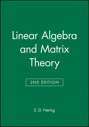 Linear Algebra and Matrix Theory, 2nd Edition (0471631787) cover image
